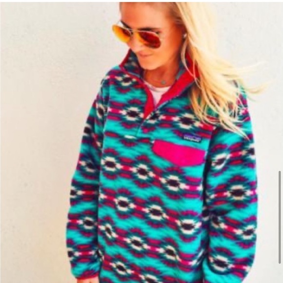 Patagonia Synchilla Boho Aztec Sweater RARE VTG - Picture 2 of 16